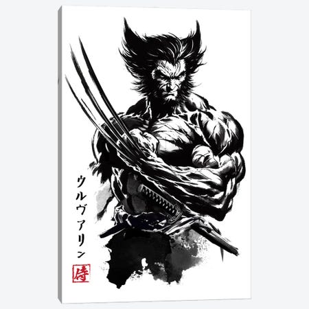 Mutant Samurai Sumi-E Canvas Print #ACM530} by Antonio Camarena Art Print