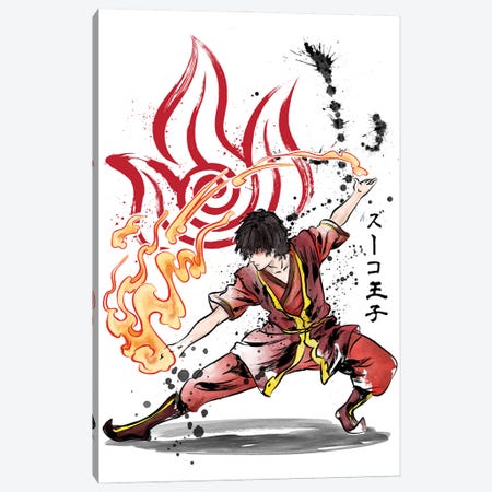 The Power Of The Fire Nation Canvas Print #ACM55} by Antonio Camarena Canvas Wall Art