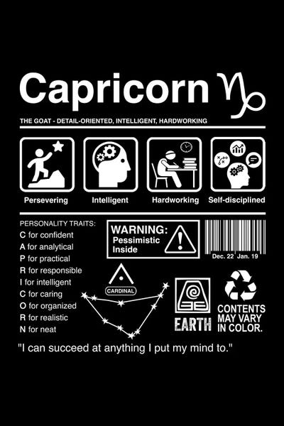 Capricorn Label by Antonio Camarena art print