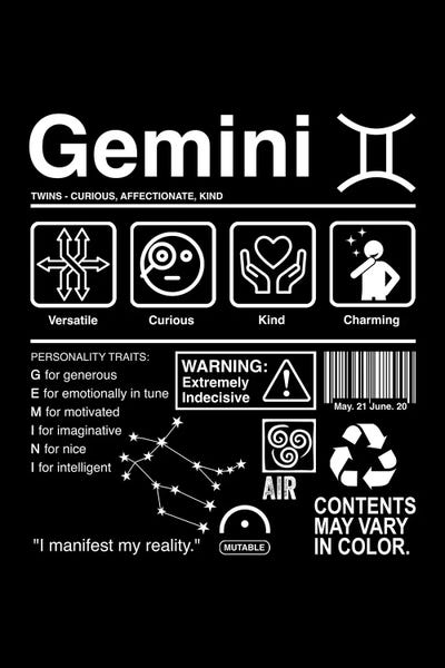 Gemini: Gemini Label by Antonio Camarena