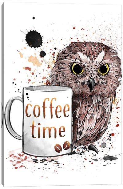 Coffee Time Canvas Art Print - Antonio Camarena