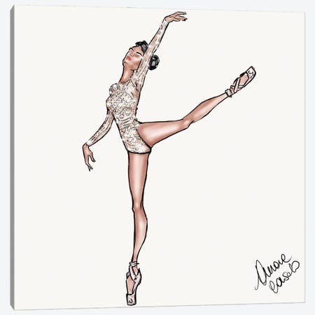 Ballerina Canvas Print #ACN100} by AtelierConsolo Canvas Art