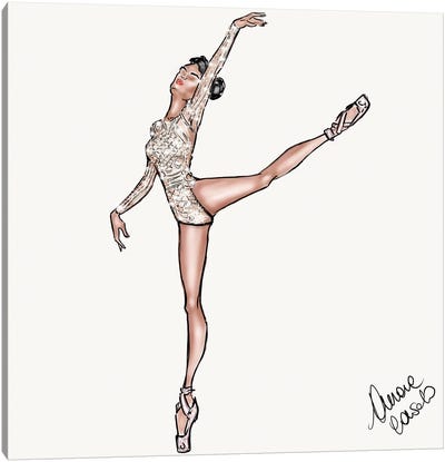 Ballerina Canvas Art Print - AtelierConsolo