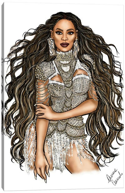Beyonce Spirit Canvas Art Print - AtelierConsolo