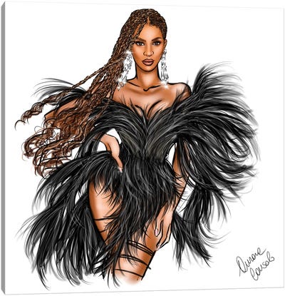 Beyoncé Is King Canvas Art Print - AtelierConsolo