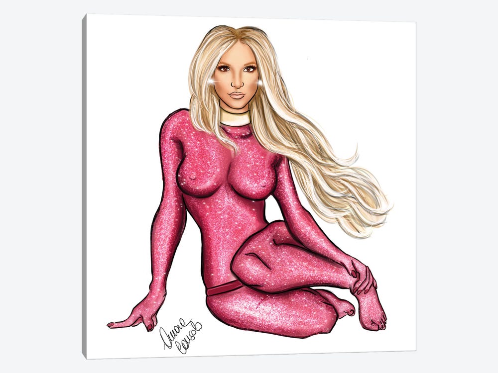 Britney Make Me by AtelierConsolo 1-piece Canvas Print