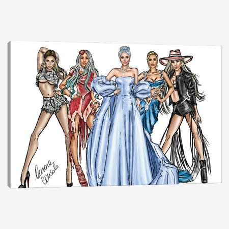 Gaga Carrier Canvas Print #ACN119} by AtelierConsolo Canvas Art Print