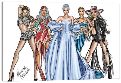Gaga Carrier Canvas Art Print - Lady Gaga