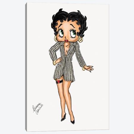 Betty Boop Canvas Print #ACN125} by AtelierConsolo Canvas Print