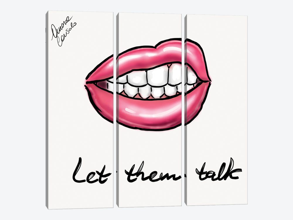 Let Them Talk by AtelierConsolo 3-piece Art Print