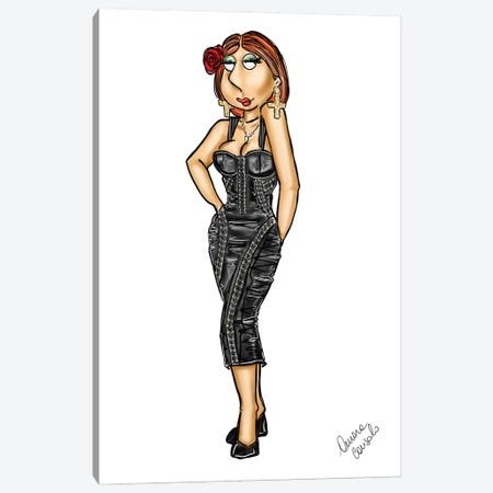 Lois Griffin In Dolce E Gabbana Canvas Print #ACN134} by AtelierConsolo Canvas Artwork