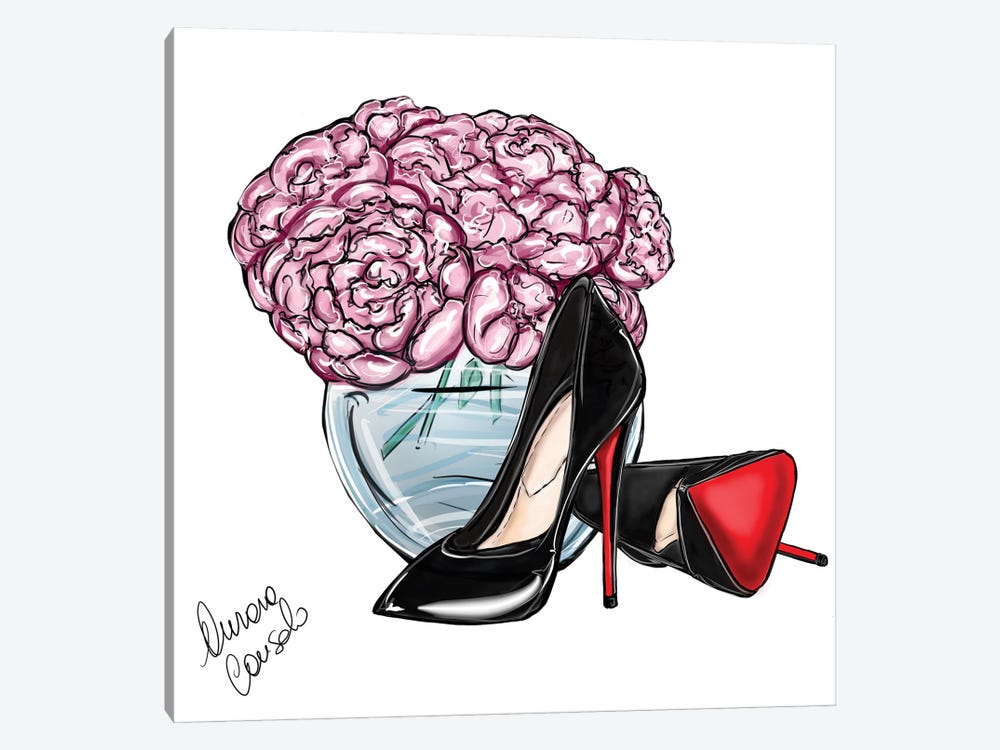 Loubs And Flowers by AtelierConsolo 1-piece Art Print