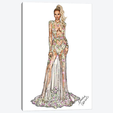 I'm So Reckless When I Rock My Givenchy Dress Canvas Print #ACN142} by AtelierConsolo Canvas Artwork