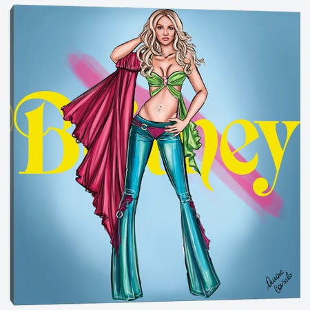 Britneys Britney Canvas Print #ACN144} by AtelierConsolo Art Print