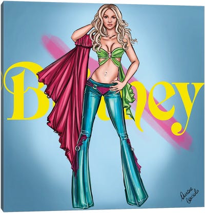 Britneys Britney Canvas Art Print - AtelierConsolo