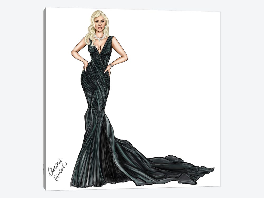 Lady Gaga At The Bafta by AtelierConsolo 1-piece Art Print