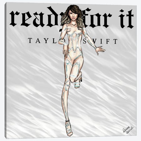 Taylor Swift - Ready For It Canvas Print #ACN148} by AtelierConsolo Canvas Wall Art