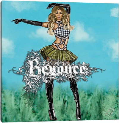 Beyoncé - Beyday Canvas Art Print - R&B & Soul Music Art