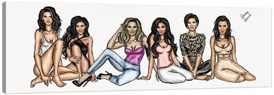 Kardashians Canvas Art Print