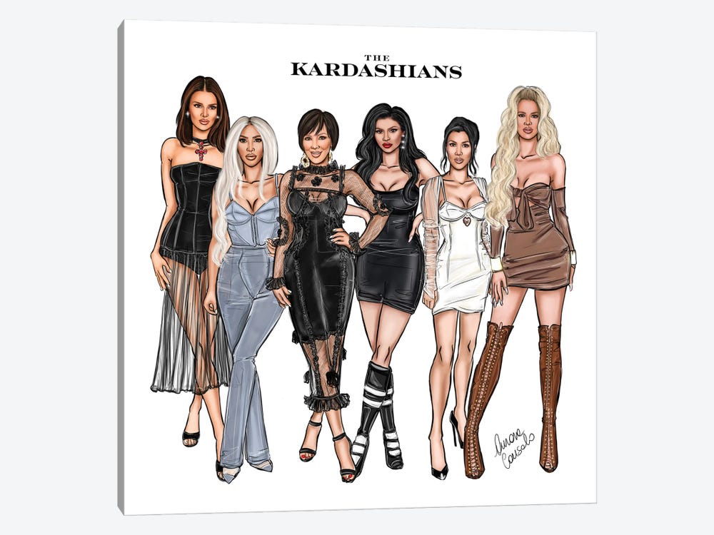 The Kardashians 2022 by AtelierConsolo 1-piece Canvas Artwork