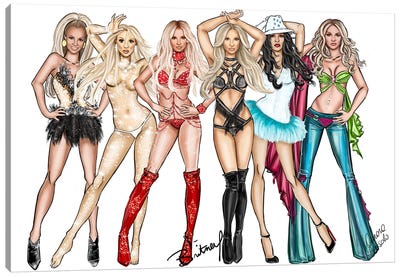 Britney 2022 Canvas Art Print - AtelierConsolo