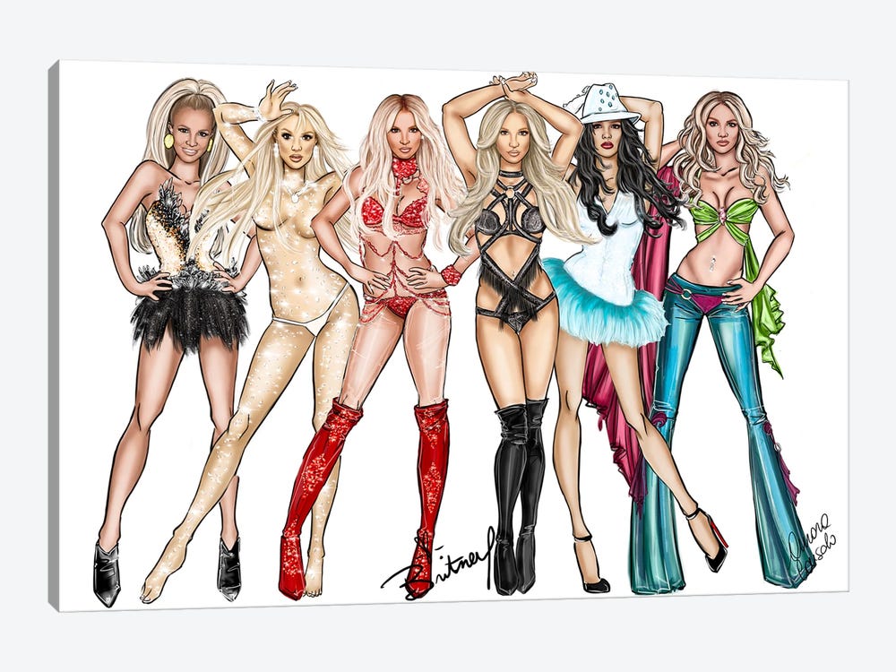 Britney 2022 by AtelierConsolo 1-piece Canvas Art Print