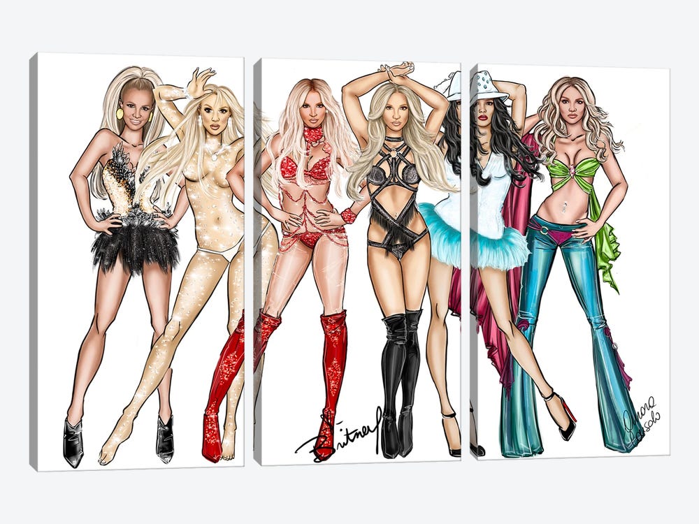 Britney 2022 by AtelierConsolo 3-piece Art Print