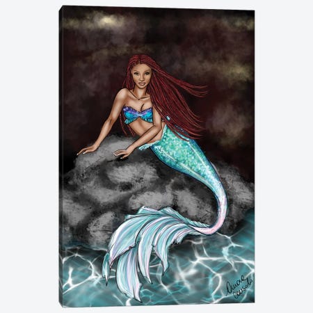 The Little Mermaid 2023 Canvas Print #ACN172} by AtelierConsolo Canvas Print
