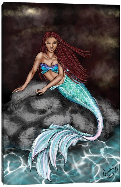 The Little Mermaid 2023 Canvas Art Print - AtelierConsolo
