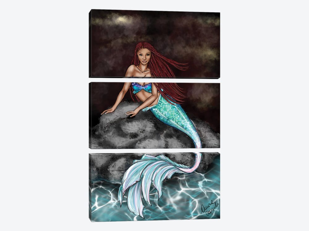 The Little Mermaid 2023 by AtelierConsolo 3-piece Canvas Art
