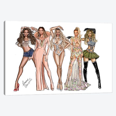 Beyoncé 2023 Canvas Print #ACN179} by AtelierConsolo Art Print