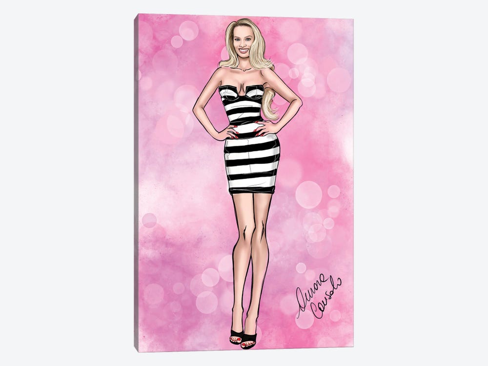This Barbie Its Called Margot Robbie by AtelierConsolo 1-piece Art Print