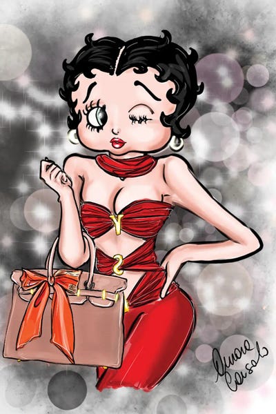 Betty Boop in an Earthy Dress