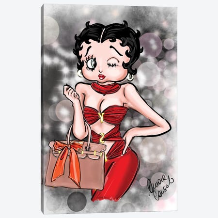 Betty Boop Modern Babe 2023 Canvas Print #ACN189} by AtelierConsolo Canvas Art