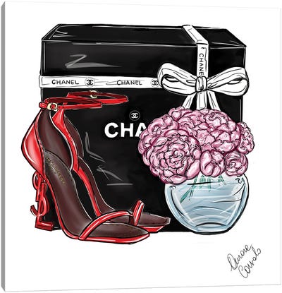 Chanel & YSL Canvas Art Print - Yves Saint Laurent Art