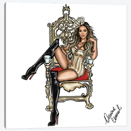Queen Bey Canvas Print #ACN29} by AtelierConsolo Canvas Print