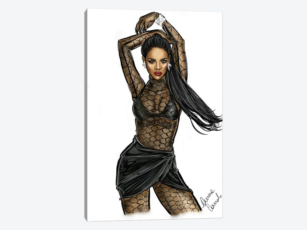 Rihanna by AtelierConsolo 1-piece Canvas Artwork