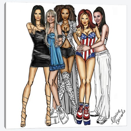 Spice Girls Canvas Print #ACN33} by AtelierConsolo Canvas Artwork