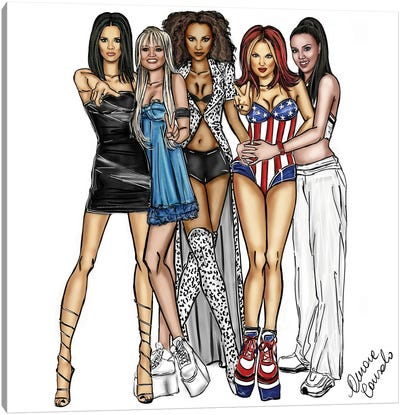 Spice Girls Canvas Art Print - AtelierConsolo