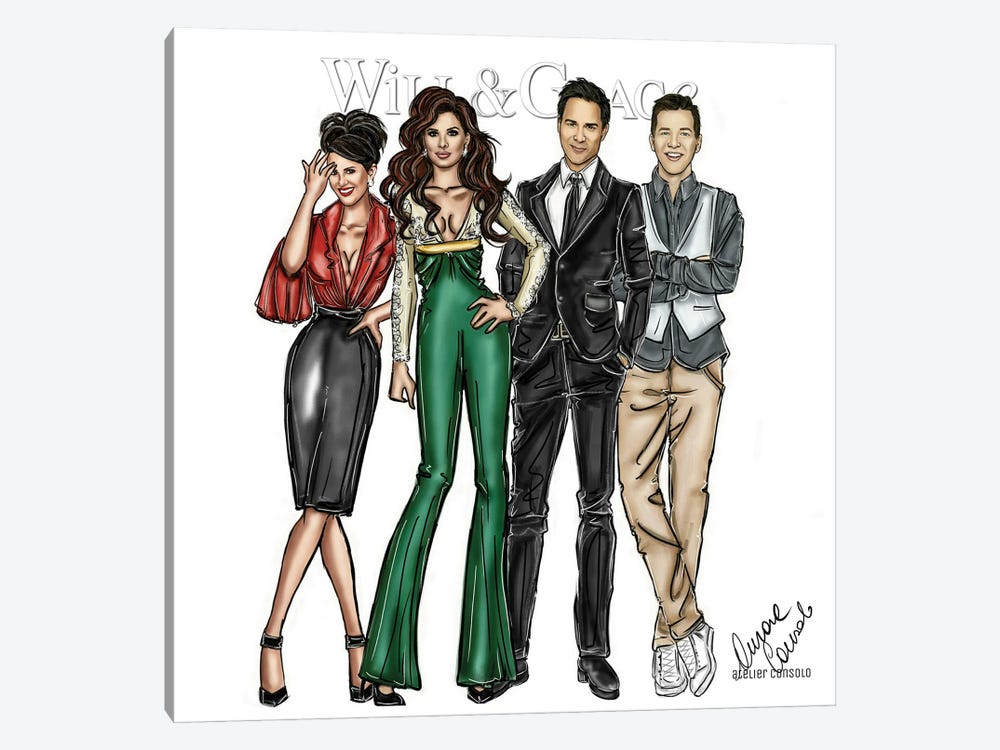 Will And Grace by AtelierConsolo 1-piece Art Print