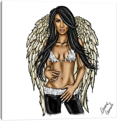Aaliyah Canvas Art Print - Aaliyah
