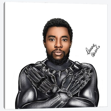 T’Challa Canvas Print #ACN60} by AtelierConsolo Canvas Print