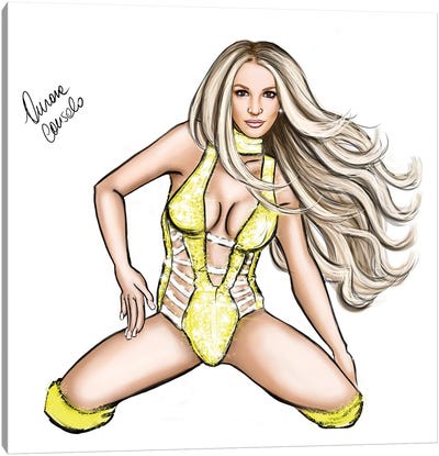 Britney Spears Canvas Art Print - AtelierConsolo