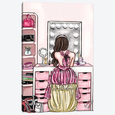 Beauty Routine Canvas Print #ACN69} by AtelierConsolo Art Print