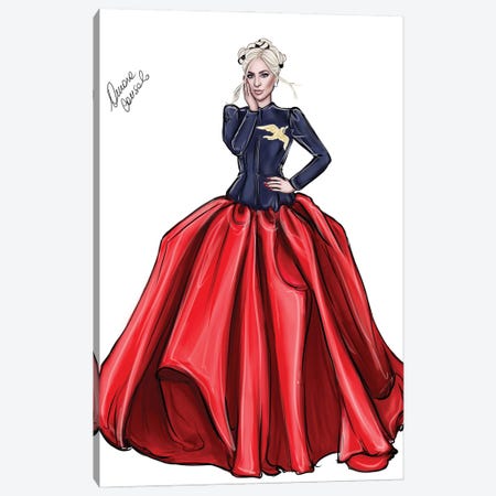 Lady America Canvas Print #ACN78} by AtelierConsolo Canvas Wall Art