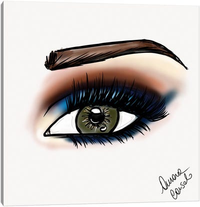 Blue Eyes Canvas Art Print - AtelierConsolo