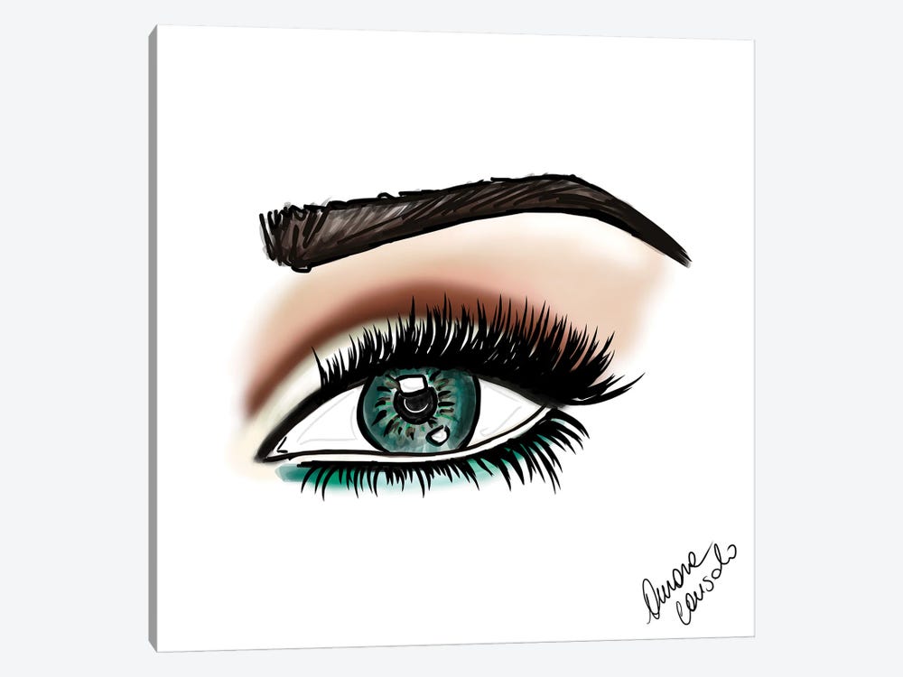 Green Eyes by AtelierConsolo 1-piece Canvas Artwork