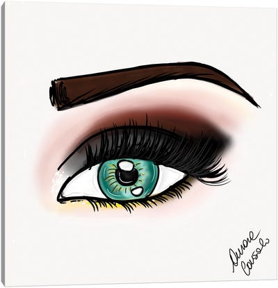 Smokey Eye Canvas Art Print - Eyes