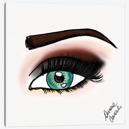Smokey Eye Canvas Print #ACN83} by AtelierConsolo Art Print