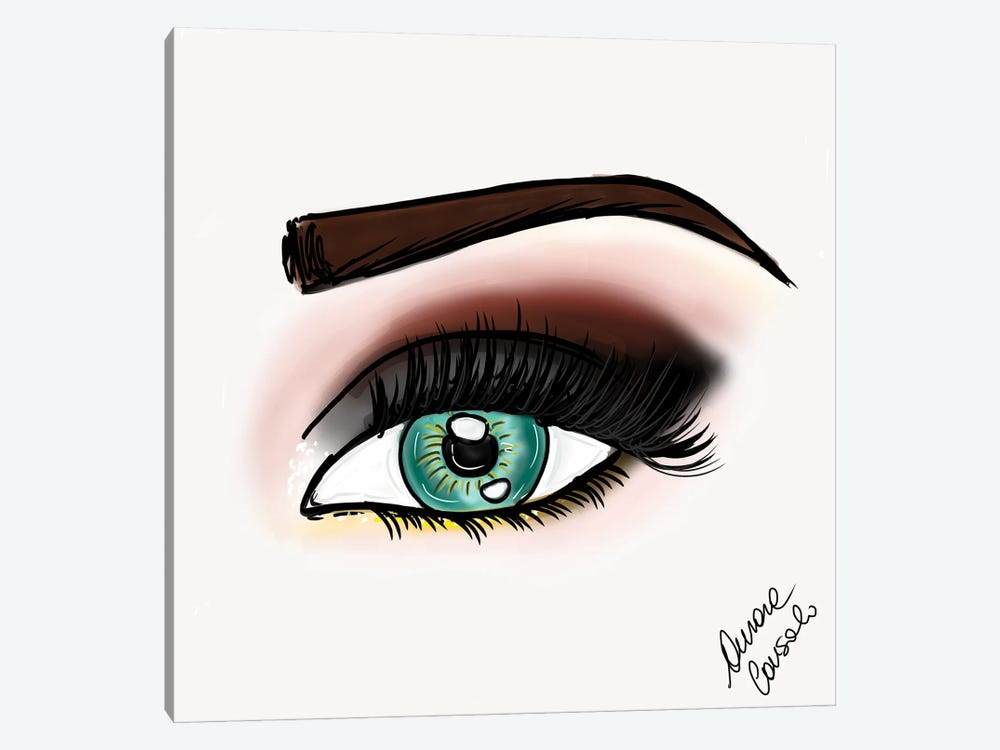Smokey Eye by AtelierConsolo 1-piece Canvas Art